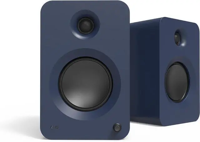 Alt view image 2 of 7 - Kanto REN BLUE Bluetooth Powered Bookshelf Speakers - Matte Blue Pair with 6 Year Amber Protection Plan (2024)
