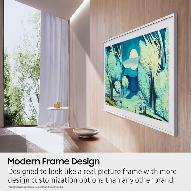 Alt view image 5 of 7 - Samsung QN43LS03FAFXZA 43 Inch The Frame QLED 4K Art Mode Vision AI Smart TV with 5 Year Amber Protection Plan (2025)
