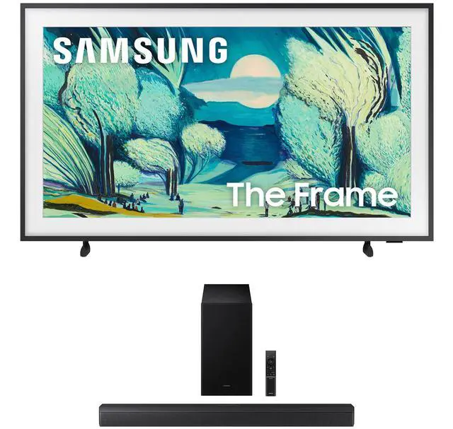 Main image of Samsung QN50LS03FAFXZA 50 Inch The Frame QLED 4K Art Mode Vision AI Smart TV with a Samsung HW-B630F B-Series Soundbar 3.1 Ch and Subwoofer with Dolby Audio (2025)