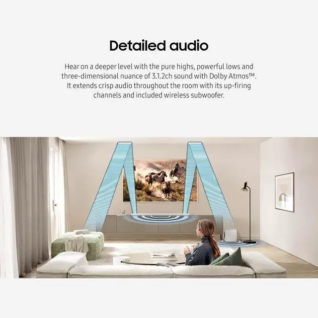 Alt view image 7 of 7 - Samsung QN85LS03HW 85" The Frame Pro TV with HW-S801D Soundbar (2026)