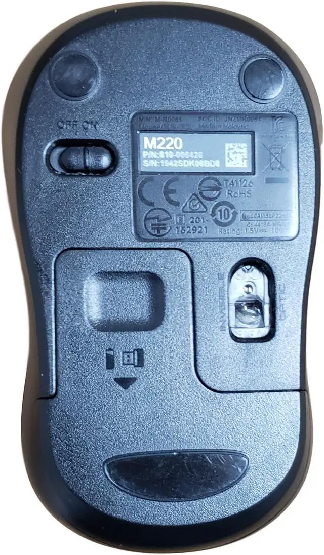 Alt view image 5 of 7 - Logitech M220 Silent Mini Mobile Wireless Optical Mouse Quiet Small & USB Nano Receiver - 910-004877