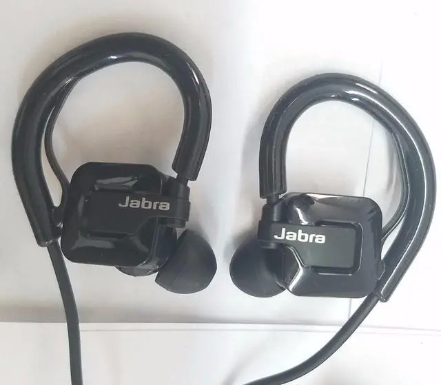 Alt view image 2 of 3 - Jabra STEP Black Ear-Hook Headset Wireless Bluetooth Stereo Music Sport Earbuds