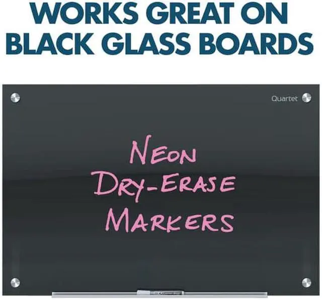 Alt view image 5 of 20 - Quartet Neon Dry Erase Marker Set Assorted 4/Set 79551