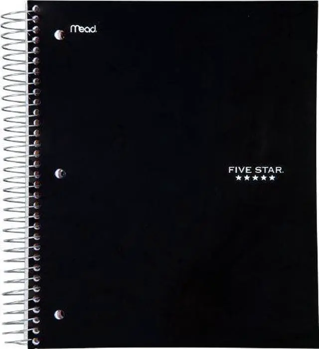 Main image of Five Star Wirebound Wide Ruled Notebook 5 Subject - Clearance