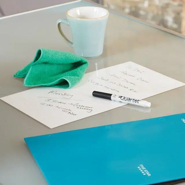 Alt view image 5 of 18 - Quartet Dry-Erase Sheets Temporary Self-Adhesive 24"x36" White R85532