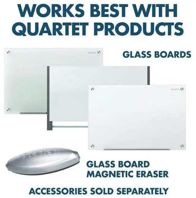 Alt view image 4 of 20 - Premium Glass Board Dry Erase Marker, Bullet Tip, Black, Dozen 79553