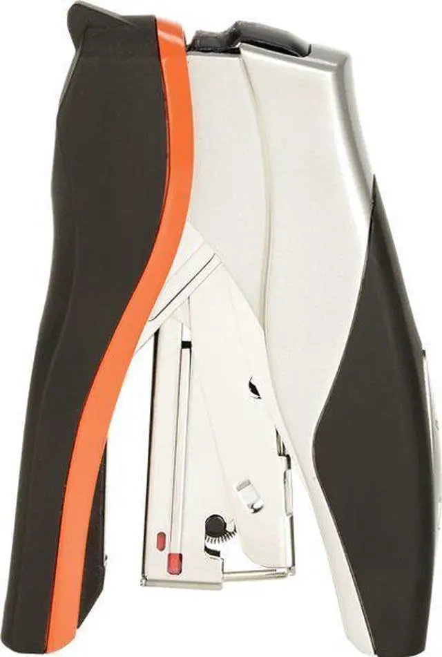 Alt view image 7 of 20 - Swingline Optima 40 Compact Stapler Half Strip 40-Sheet Capacity Black/Silver/Orange 87842