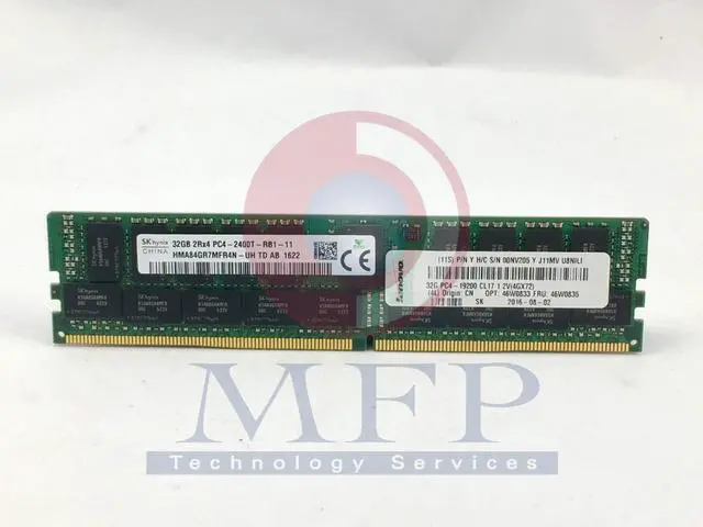 Alt view image 8 of 8 - LENOVO DCG SERVER OPTIONS 46W0833 32GB PC4-19200 DDR4 2400MHZ