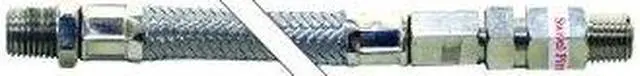 Alt view image 3 of 4 - Viair 20in Stainless Steel Brai Leader Hose w/Check Valve