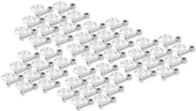 Alt view image 2 of 2 - Allstar Performance All18632-50 Countersunk Bolts 1/4In W/ 1In Washer 50Pk