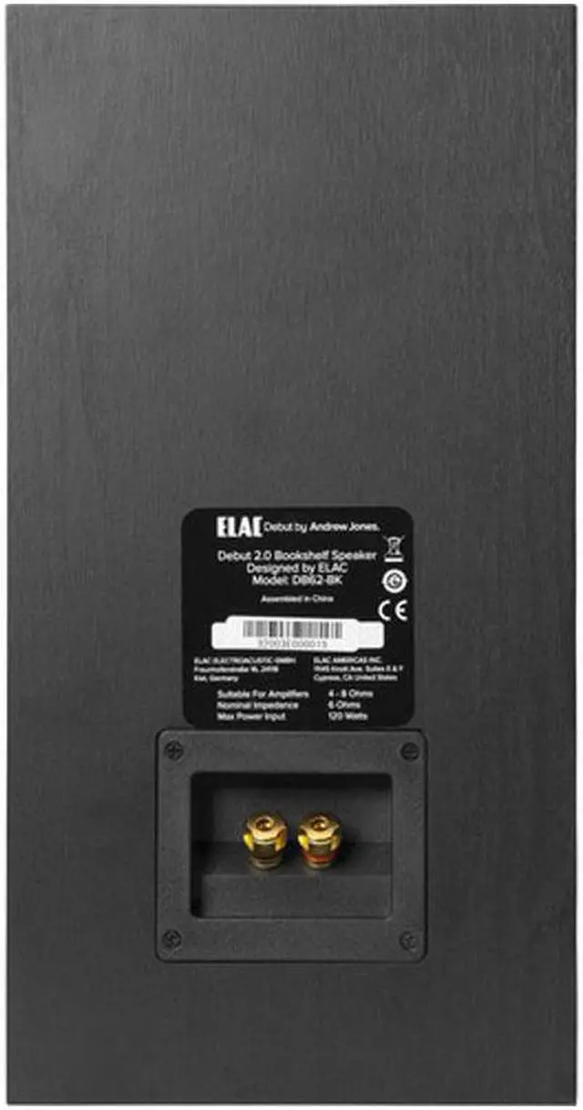 Alt view image 11 of 20 - ELAC Debut 2.0 B6.2 Bookshelf Speakers, Black (Pair)