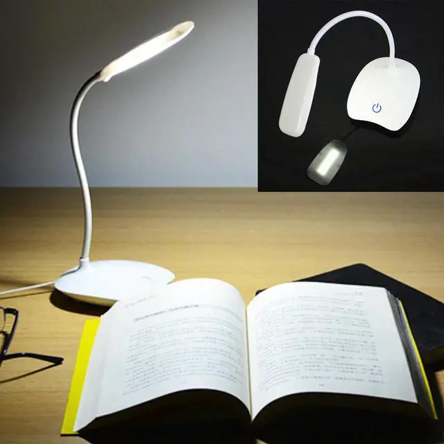Alt view image 2 of 5 - Rechargeable LED Desks Table Lamp Adjustable intensity Reading Light Touch Switch Desk Lamps Desk Lamps