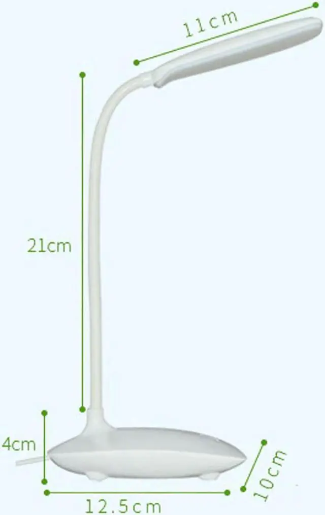 Alt view image 5 of 5 - Rechargeable LED Desks Table Lamp Adjustable intensity Reading Light Touch Switch Desk Lamps Desk Lamps
