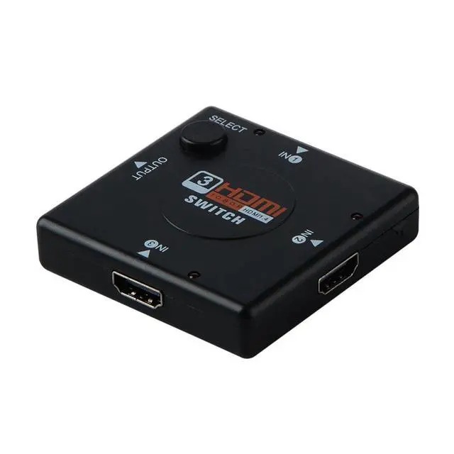 Alt view image 5 of 6 - 1080P HD HDMI Switch 1 Interface Converter 3 Interface Mini HDMI Switcher Route 3 HD Video Switcher with Multichannel Audio P0