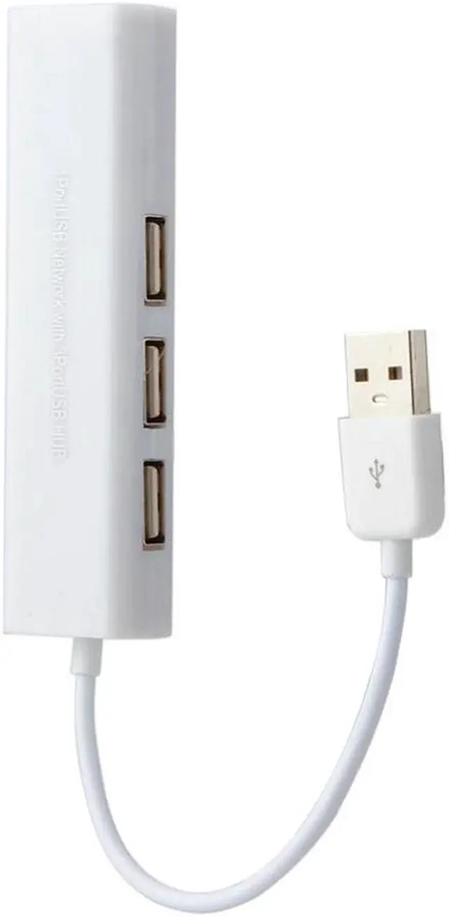 Alt view image 2 of 5 - 1 Piece New USB to RJ45 Ethernet Network Adapter Card With 3 Ports USB Hub For Macbook Laptop PC