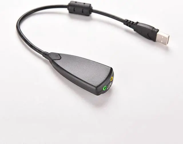 Alt view image 2 of 5 - 5H V2 7.1 External USB Sound Card 5hv2 Audio Adapter USB To 3D CH Virtual Channel Sound Track for Laptop PC 1pcs black