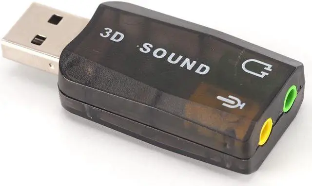 Alt view image 3 of 5 - USB Sound Card USB Audio 5.1 External 3D USB Sound Card Audio Adapter Mic Speaker Audio Interface For Laptop PC Micro Data