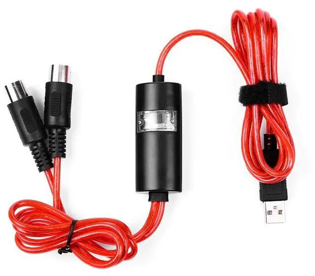 Alt view image 3 of 6 - USB to 2 MIDI Interface Adapter Cable Converter For PC Music Keyboard Synth Adapter Windows & Mac iOS 2 Meters