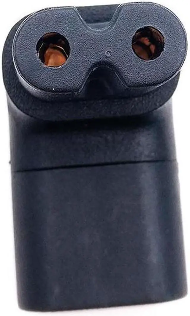 Alt view image 5 of 8 - IEC 320 2-Pin C7 Female To C8 Male Right Angled AC Power Adapter Converter