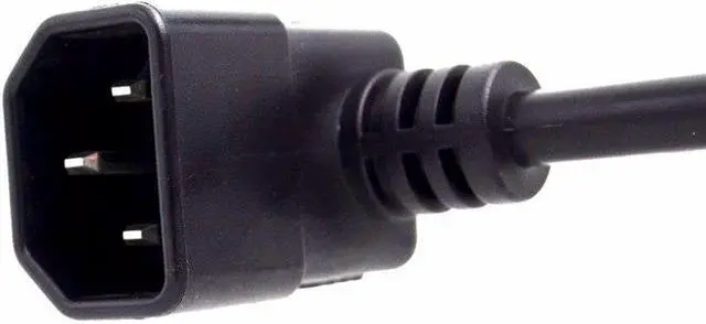 Alt view image 3 of 6 - IEC 320 C14 Male to C13 Female Cord, C13 to C14 Dual Down Angle Right Angle Power Cable About 1.5M