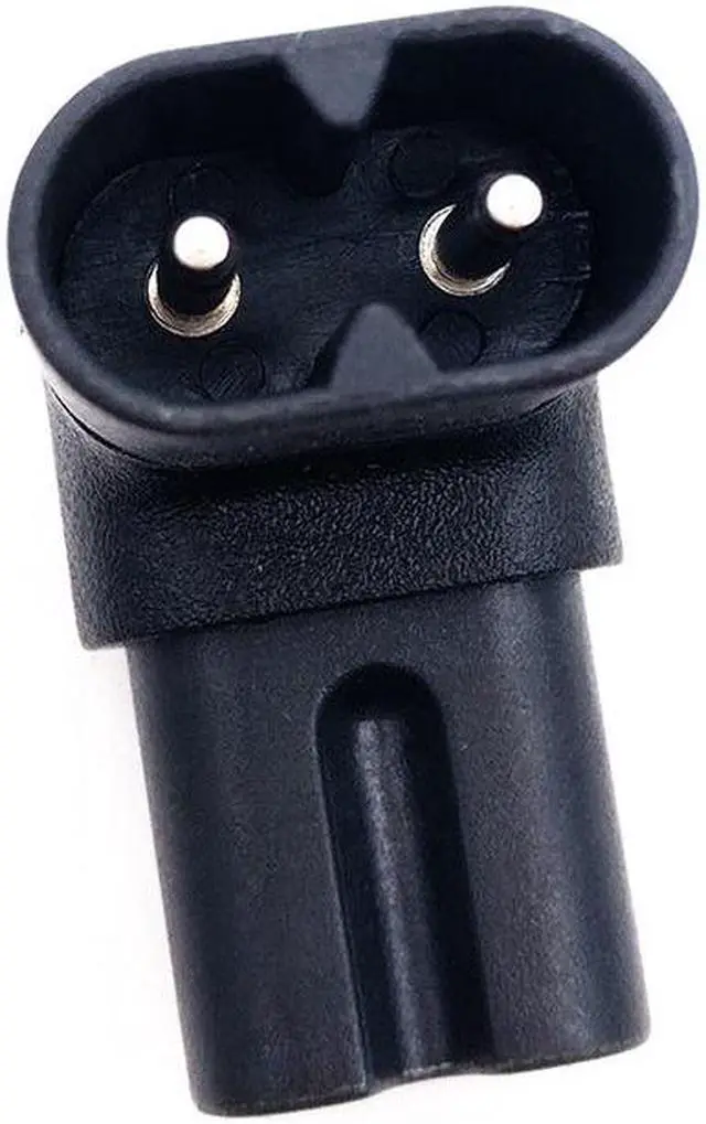 Alt view image 4 of 8 - IEC 320 2-Pin C7 Female To C8 Male Right Angled AC Power Adapter Converter