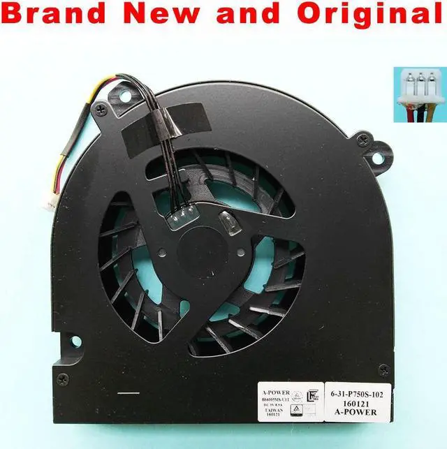 Main image of New fan for Clevo P750ZM-G P870DM-G P775DM-G P750ZM P770ZM -G P775DM DM2 DM3 cpu cooling fan cooler BS6005MS-U1T 6-31-P750S-102