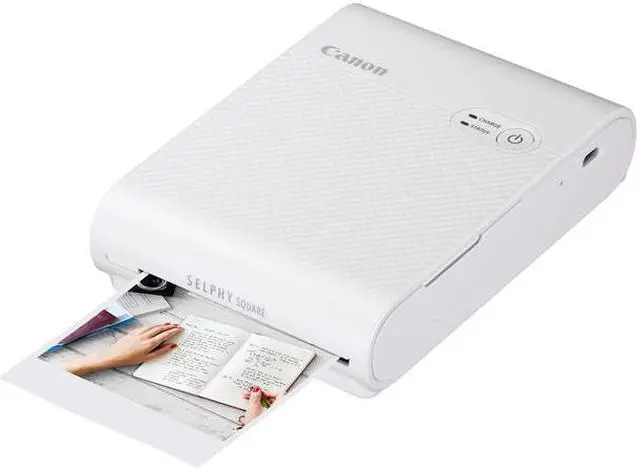 Alt view image 2 of 20 - Canon SELPHY QX10 Compact Square Photo Printer, White