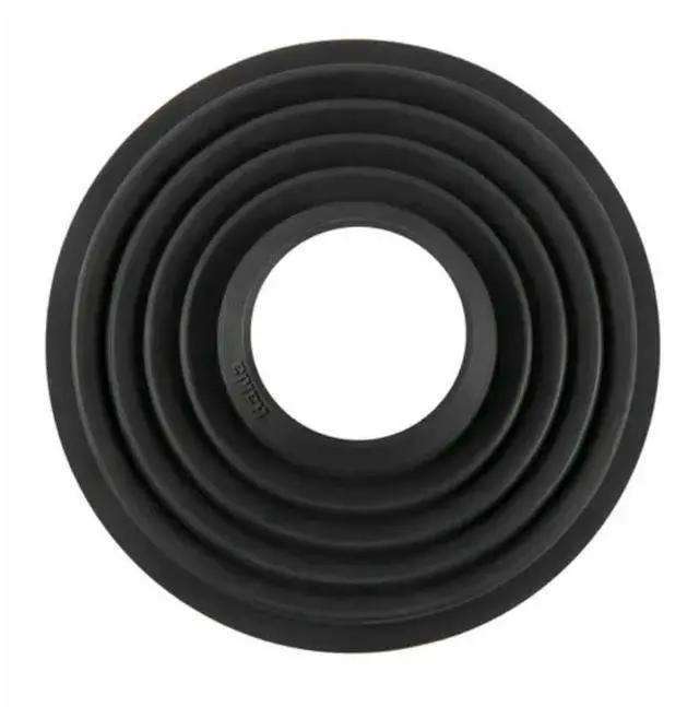 Alt view image 2 of 5 - Haida Silicone Lens Hood for 70 to 90mm Diameter Lens, Black, 2-Pack