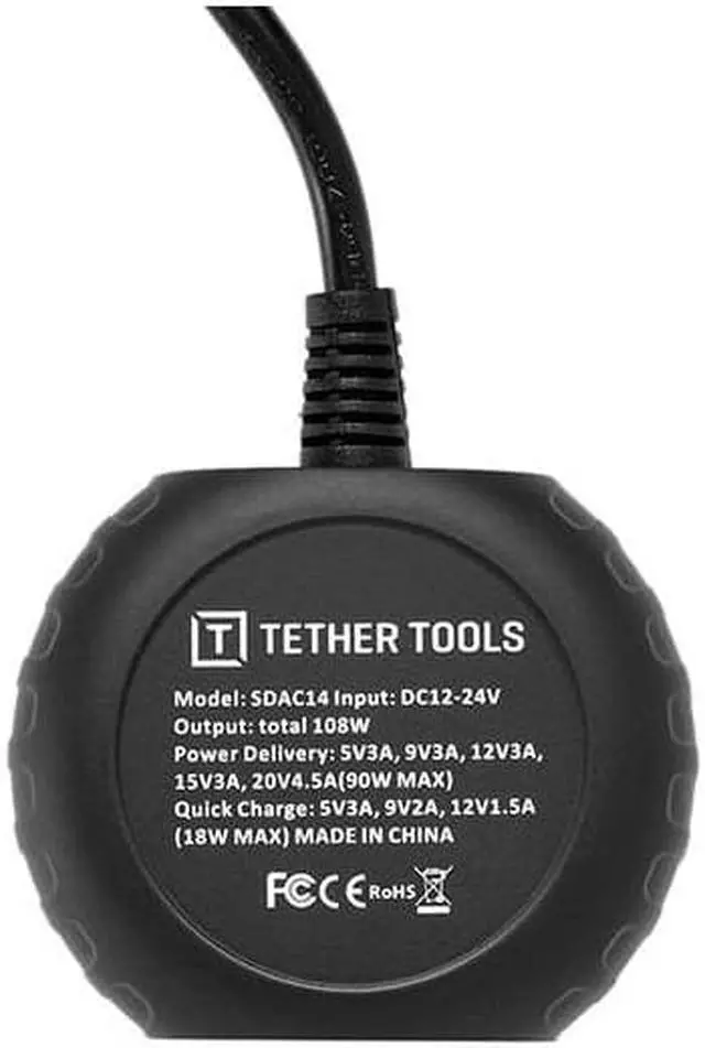 Alt view image 4 of 7 - Tether Tools ONsite D-Tap to USB-C PD 90W Adapter #SDAC14