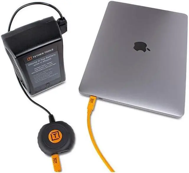Alt view image 3 of 7 - Tether Tools ONsite D-Tap to USB-C PD 90W Adapter #SDAC14