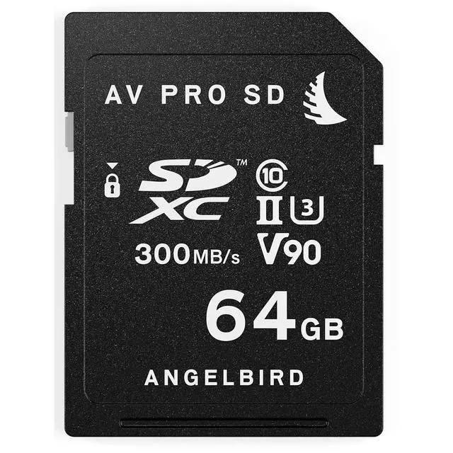 Alt view image 2 of 7 - Angelbird AV PRO SD Card MK2 - V90-64 GB - SDXC UHS-II - SD Card - for 4K - Photo and Video