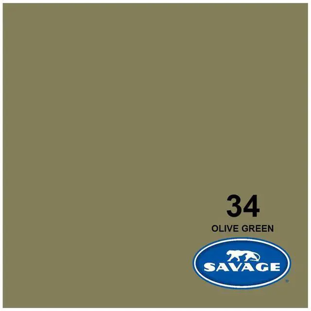Alt view image 2 of 7 - Savage Widetone Seamless Background Paper, 26" wide x 36', Olive Green, #34