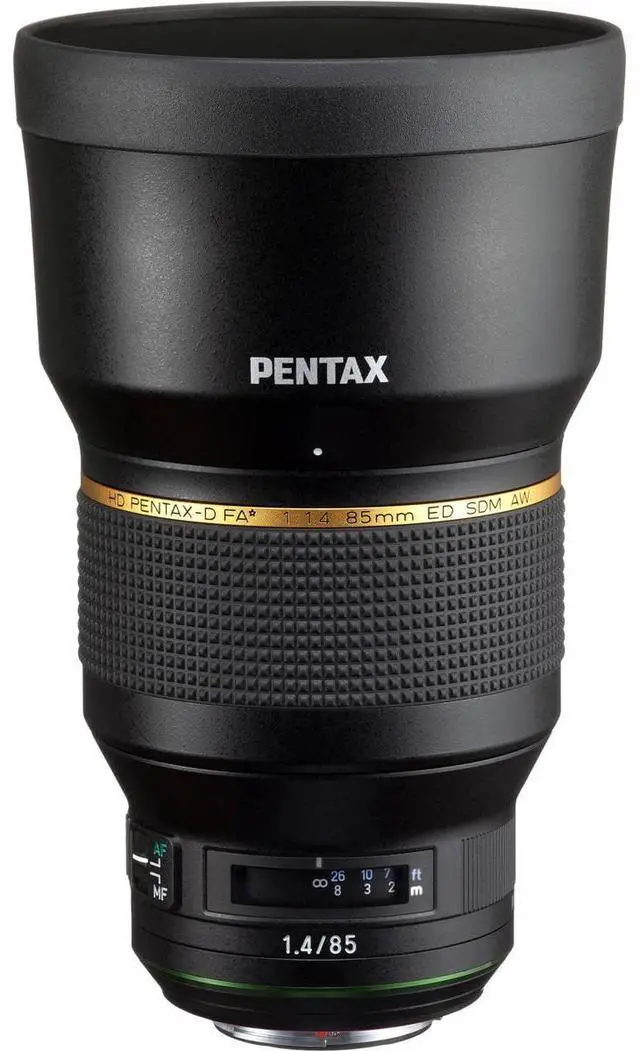 Main image of Pentax HD Pentax-D FA 85mm f/1.4 ED SDM AW Lens, Black