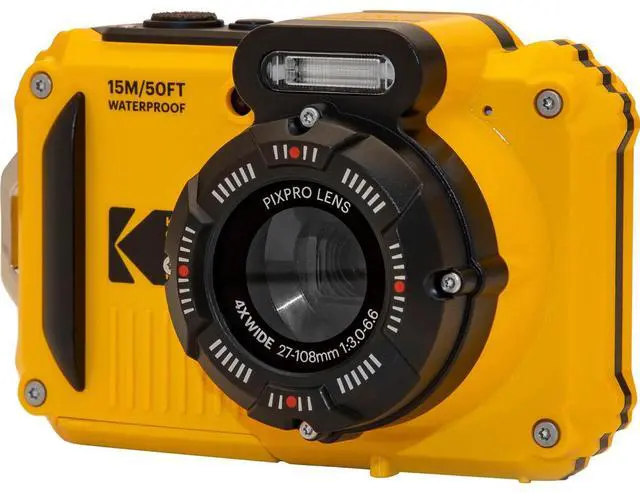 Alt view image 3 of 20 - KODAK PIXPRO WPZ2 Rugged Waterproof Shockproof Dustproof WiFi Digital Camera 16MP 4X Optical Zoom 1080P Full HD Video Vlogging Camera 2.7" LCD (Yellow)