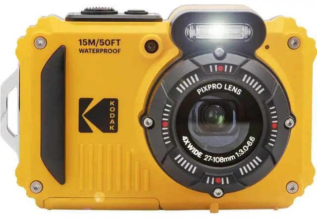 Alt view image 5 of 20 - KODAK PIXPRO WPZ2 Rugged Waterproof Shockproof Dustproof WiFi Digital Camera 16MP 4X Optical Zoom 1080P Full HD Video Vlogging Camera 2.7" LCD (Yellow)