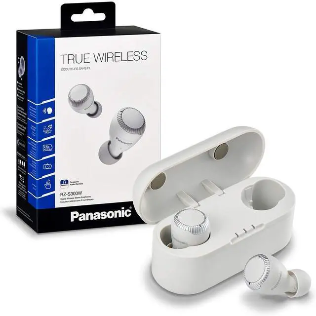 Alt view image 3 of 7 - Panasonic RZ-S300W True Wireless Bluetooth Earphones, White #RZ-S300W-W