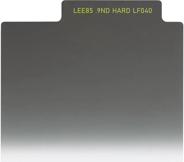 Main image of Lee Filters LEE85 85x115mm Neutral Density 0.9 Hard Grad Resin Filter #L85ND9GH