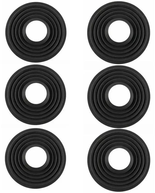 Main image of Haida 3 Pack Slicone Lens Hood for 50 to 70mm Diameter Lens,Black W/ 70-to 90mm