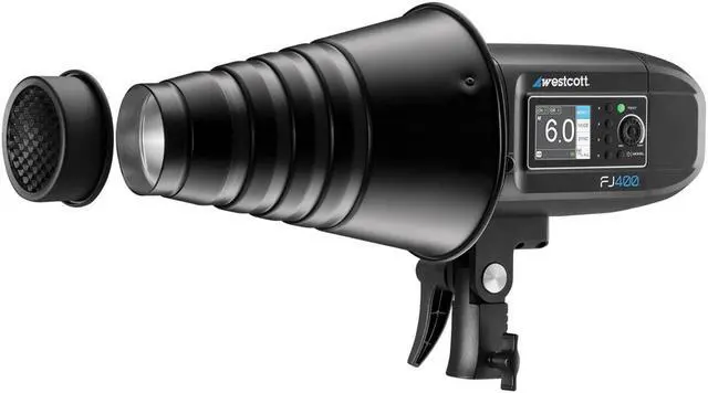 Alt view image 2 of 7 - Westcott Snoot with Honeycomb Grid, Bowens-Mount, Silver/Black #4724