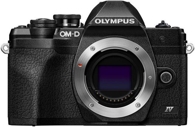 Olympus OM-D E-M10 Mark IV with ED 14-42mm F3.5-5.6 EZ Lens, Black