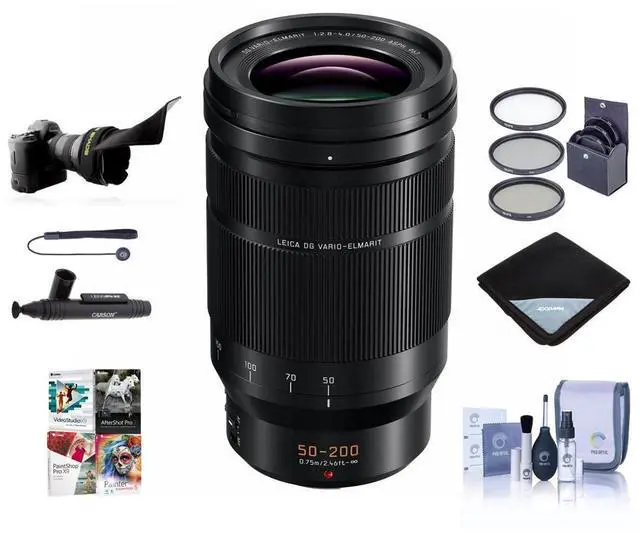 Main image of Panasonic Lumix G Leica DG Vario-Elmarit 50-200mm f/2.8-4 Lens, MFT w/PC Acc Kit