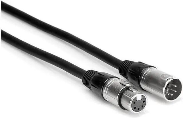 Main image of Hosa Technology DMX512 4-Conductor Cable, XLR5M to XLR5F, 5' #DMX-005