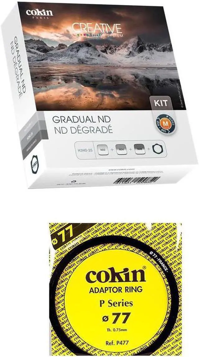 Main image of Cokin Graduated ND Filter Kit P Series with Filter Holder W/Cokin 77mm Lens Ring