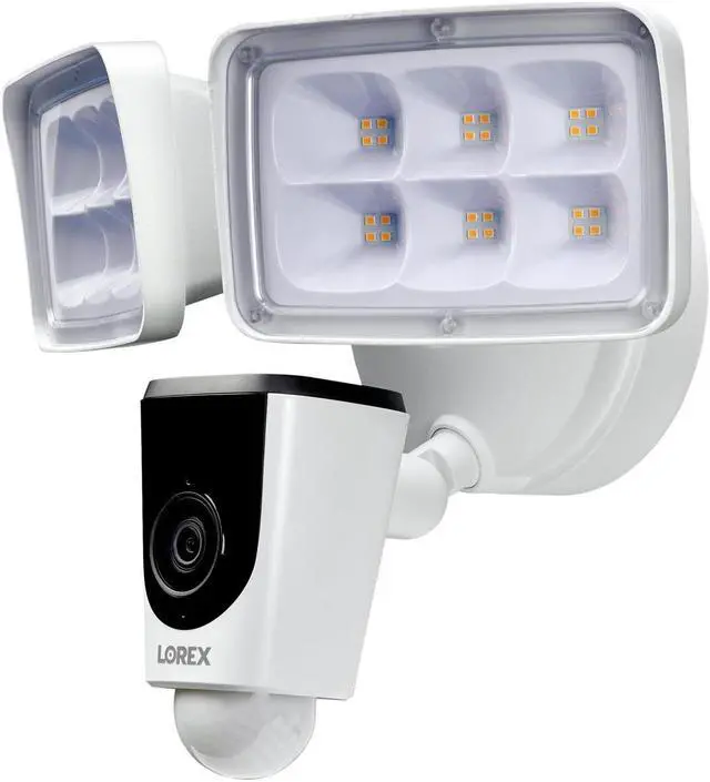 Alt view image 2 of 20 - Lorex V261LCD-E 2MP 1080p 2-Way Audio Indoor/Outdoor Wi-Fi Floodlight Camera