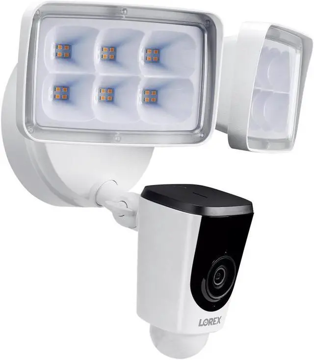 Alt view image 3 of 20 - Lorex V261LCD-E 2MP 1080p 2-Way Audio Indoor/Outdoor Wi-Fi Floodlight Camera