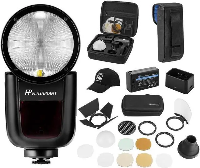 Main image of Flashpoint Zoom Li-on X R2 TTL On-Camera Round Flash Kit For Pentax (Godox V1)