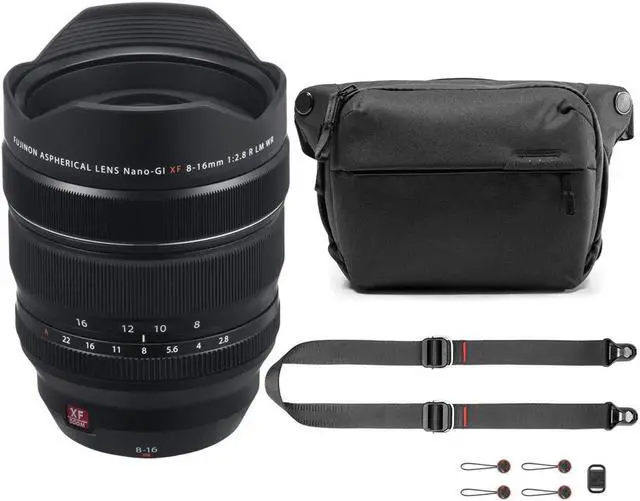 Main image of Fujifilm XF 8-16mm f/2.8 RLM WR Lens W/Peak 6L Everyday Sling V2/SlideLITE Strap