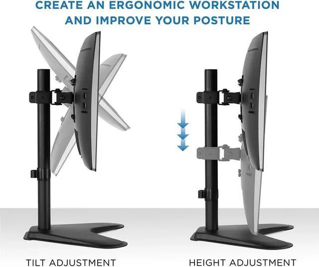 Alt view image 8 of 10 - Mount-it! Monitor Mount 20in-32in Screens MI-101757