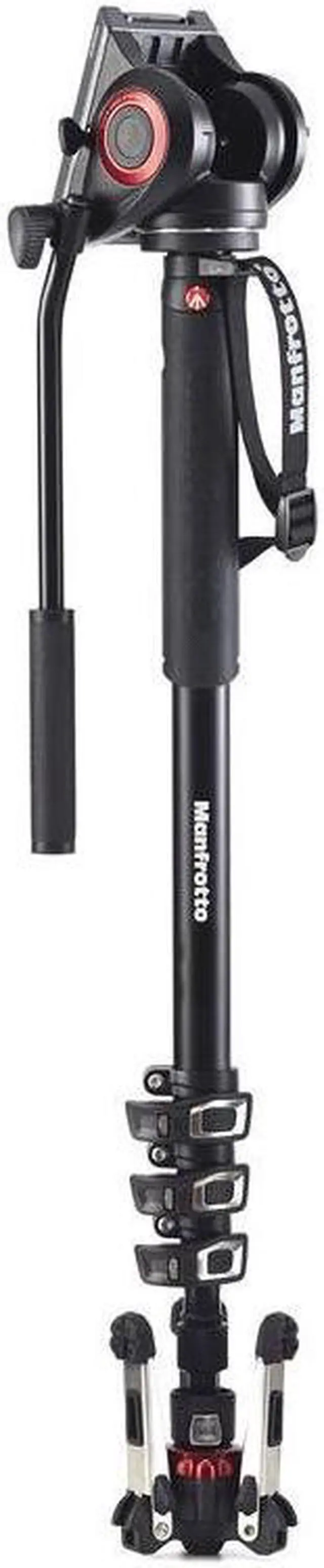 Alt view image 16 of 20 - Manfrotto Xpro Aluminum Video Monopod 4 Section