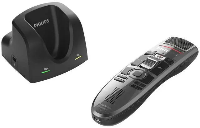 Alt view image 2 of 5 - Philips SpeechMike Premium Air Wireless Dictation USB Microphone, Slide-Switch